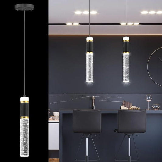 Modern Chandeliers Kitchen Island Pendant Lighting LED Dimmable Lights Hanging Chandelier Crystal Lighting Fixtures Chic Flush Mount Pendant Lighting for Dining Room Bedoom Bathroom 2700K 6000K