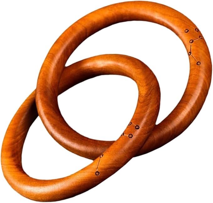 Zelkova Wood Chain Links Decor Rustic Minimalist Home Decoration Natural Wood Knot Table Centerpiece for Living Room and Coffee Table