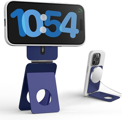 Magnetic Tripod for iPhone, Aluminium Phone Tripod Stand Compatible with Magsafe iPhone 17/16/15/14/13/12 Series, Foldable Strong Magnetic Phone Stand & Travel Essentials Accessories