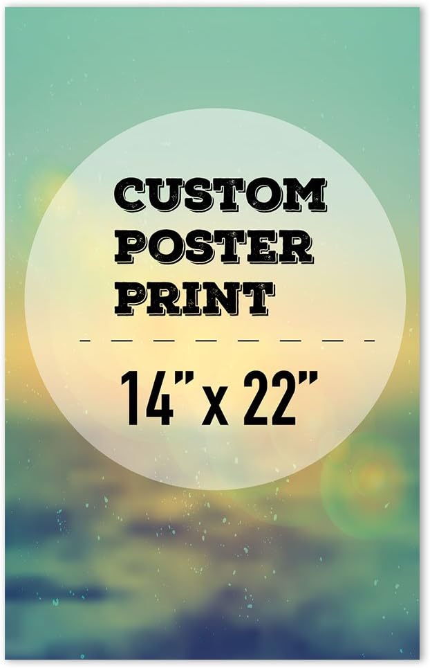 wall26 Custom Poster Prints - Upload Your Image/Photo, Personalized Photo to Poster Printing, Durable and Waterproof, Home Decor Wall Art Prints - 14x22 inches