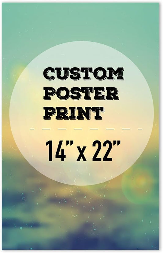 wall26 Custom Poster Prints - Upload Your Image/Photo, Personalized Photo to Poster Printing, Durable and Waterproof, Home Decor Wall Art Prints - 14x22 inches