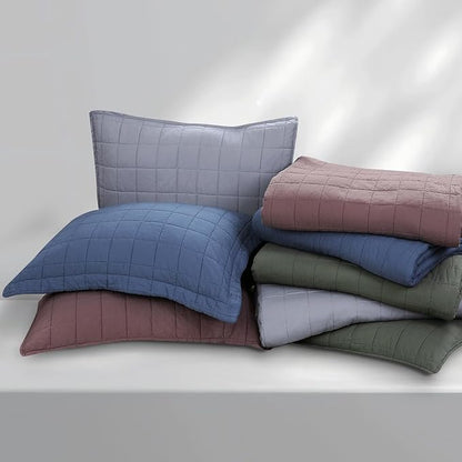 100% Cotton Quilt Sets Oversized King Size - Soft Lightweight Quilt for Bed Bedding Set for Bedroom Decor-Bedspread in Geometric Pattern with 2 Pillow Shams for All Season, 120x120 inches