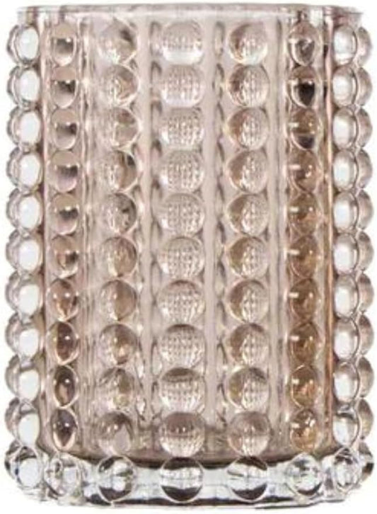 Zoe Hobnail Vase Large — Sophisticated Smoke Color — by Alice Lane Home Collection — Classic Vase, Adorned with Distinctive Raised Dots — for Kitchen, Living Room and Special Occasions