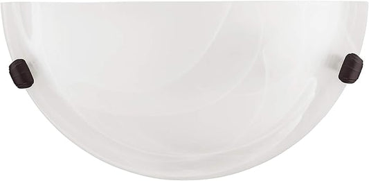 Livex Lighting 4271-07 Oasis 1-Light Bronze Wall Sconce , White