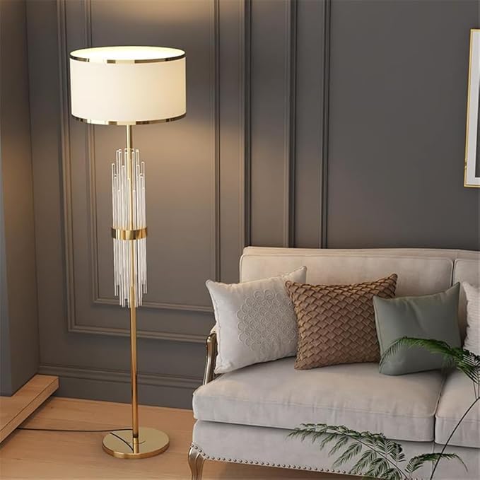 Nordic Modern Floor Lamp Fashion Luxury Family Iiving Room Bedroom Study Villa Hotel LED Creativity Decorative Standing Light (Style 95)