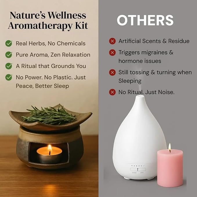 Cedar and Zen Burner，Ceramic Aromatherapy Diffuser，Essential Oil Burner，for Home Fragrance,Meditation,Relaxation & Bedroom Decor (1 Pcs)