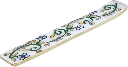 Bless-International Traditional-Handmade-Burner Wooden-Incense-Stick-Holder Ash-Catcher-Stand for-Aromatherapy-Meditation-Yoga (Inner Peace) 10 Inches, Pack of 2