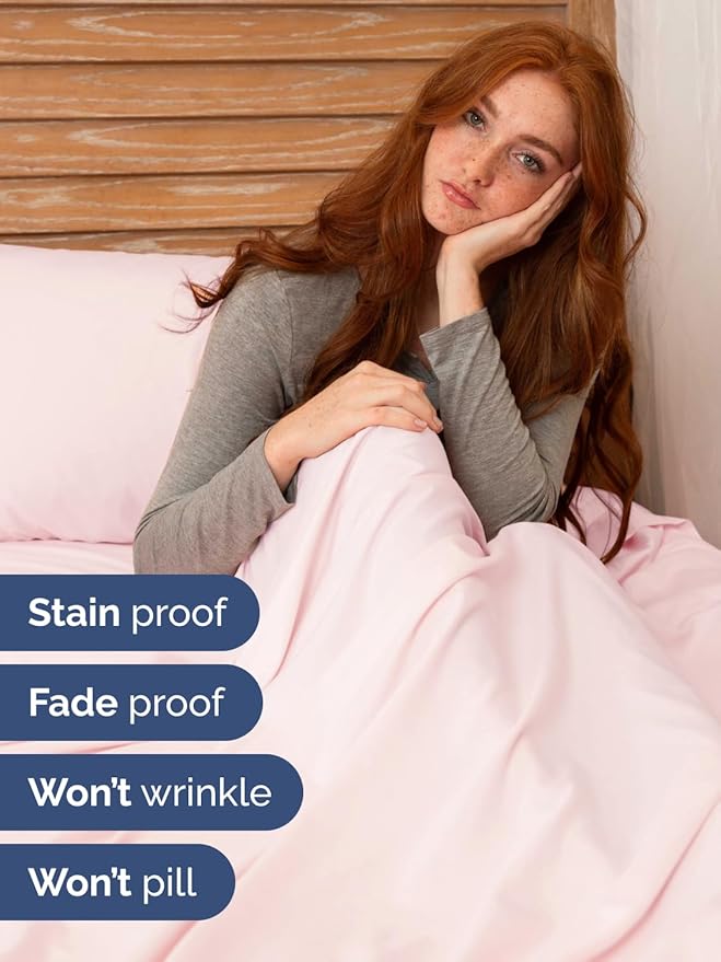 Extra Deep Cal King Sheet Set - 6 Piece Breathable & Cooling Sheets - Hotel Luxury Bed Sheets Set - Easy Fit - Soft, Wrinkle Free & Comfy Sheets Set - Lavender Pink Sheet Set with Extra Deep Pockets