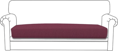 Easy-Going Stretch Cushion Cover Sofa Cushion Furniture Protector Sofa Seat Sofa slipcover Sofa Cover Soft Flexibility with Elastic Bottom(Sofa Cushion,ASH Rose)