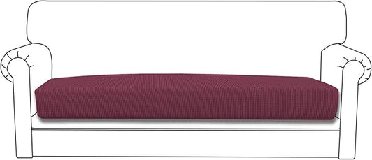 Easy-Going Stretch Cushion Cover Sofa Cushion Furniture Protector Sofa Seat Sofa slipcover Sofa Cover Soft Flexibility with Elastic Bottom(Sofa Cushion,ASH Rose)