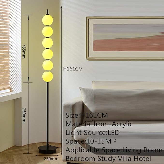 Nordic Modern Floor Lamp Fashion Luxury Family Iiving Room Bedroom Study Villa Hotel LED Creativity Decorative Standing Light (Style 119)