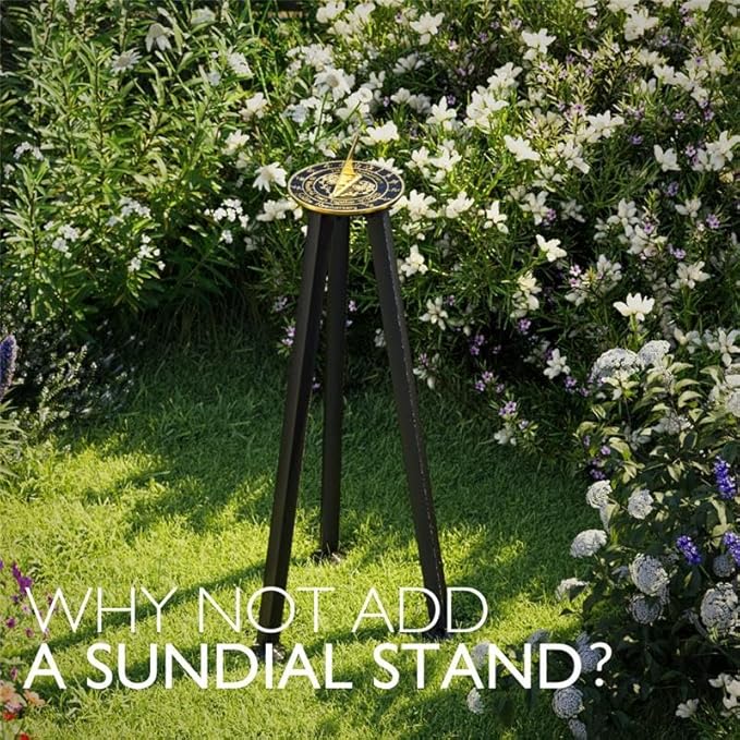 The Metal Foundry Personalized Sundial ‘What Love is’ - Heavy Duty Recycled Brass Home Decor Or Garden Present Idea Made in The UK for Parents, Grandparents, Friends, Couples