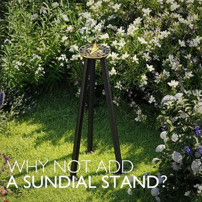 The Metal Foundry Personalized Sundial ‘What Love is’ - Heavy Duty Recycled Brass Home Decor Or Garden Present Idea Made in The UK for Parents, Grandparents, Friends, Couples