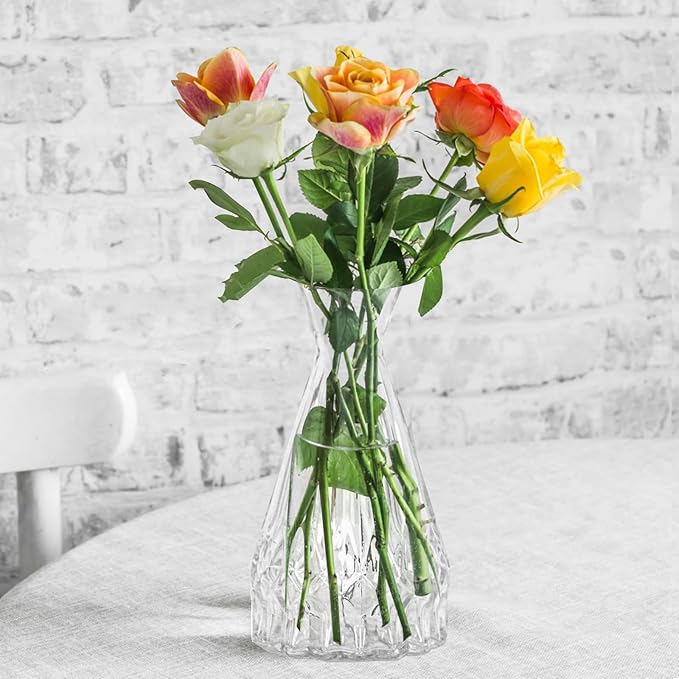 Glass Vase for Home Decor Set of 40,Small Vases in Bulk for Flowers,Mini Vases for Centerpieces,Modern for Floral and Pampas Grass,Boho for Wedding,Party,Table Home Decor
