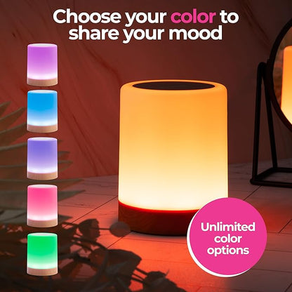LuvLink Friendship Lamp v2.0 - Long Distance WiFi Touch Lamps for Couples, Friends & Family | Stay Connected from Anywhere – Easy App Setup – No Subscription (Set of Four)