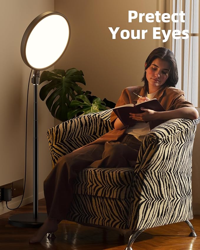 TODI Large Ring Light with 79" Stand, 6500K Full-Screen Selfie Light Ring with Stand and Phone Holder, Professional Big Ring Light for Live Stream, YouTube, TikTok, Makeup, Video, Barber, Photography