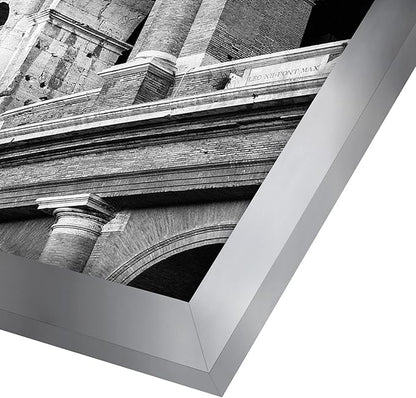 Americanflat 20x24 Picture Frame with Polished Plexiglass - Silver Picture Frame - Wide Photo Frames Made of Engineered Wood for Vertical or Horizontal Wall Display - Epic Collection - Silver