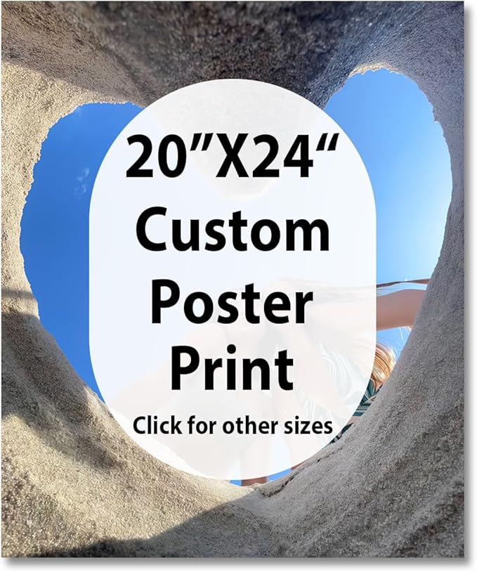 JIMUJIA Custom Canvas Art Print 20"x24" - Unframed Artwork, Personalized Wall Decor, Customizable Photo, Custom Portrait, Office, Living Room, Bedroom Wall Art(20×24in,Unframe)