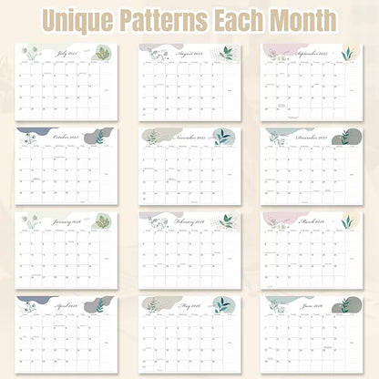 Gannyfer Large Desk Calendar 2025-2026 with Desktop Mat,22" x 17" Desktop Pad Calendar, 18 Month Table Calendar from July 2025 to Dec 2026, Office Supplies Perfect for Home School and Office - Gray