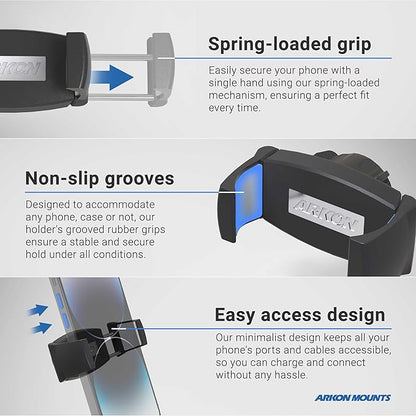ARKON Mounts Remarkable Creator Pro Mount with Teal Extension Pole | for Content Creators & Hobbyists | 360 Adjustable Angle | Heavy-Duty Base | Fits iPhone, Samsung, Google, & More