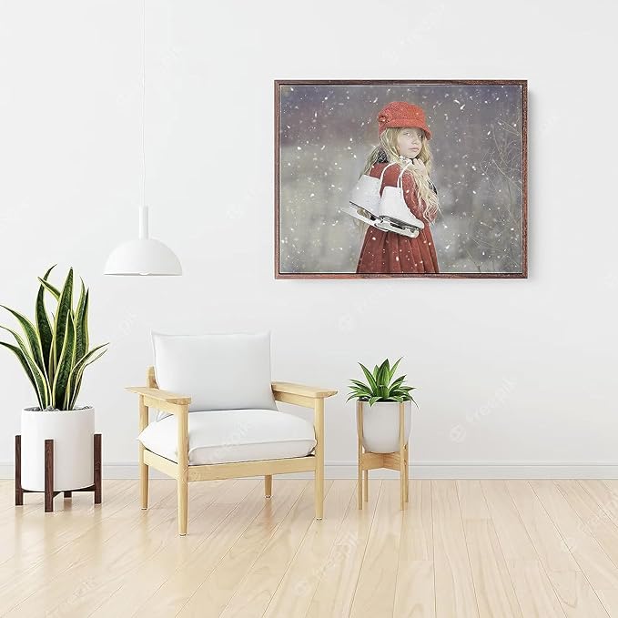 Personalized Custom Canvas Prints: Photo On Canvas (Dark Brown, 24x36) Transform Your Photos into Stunning Framed Wall Art Digitally Printed Photo To Canvas Ideal for Home Decor, Gifts Keepsakes.Made in Texas, USA