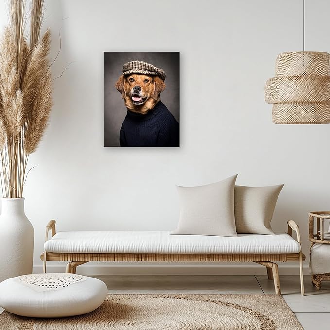 YYYYHPP Canvas Prints with Your Photos, Personalized Photo to Canvas Wall Art,Canvas Printing for Wedding, Family, Baby, Pets, Home Office Decor, Wrapped Frame 16"x20"