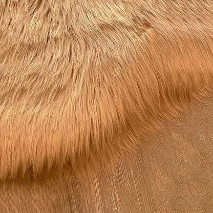 LAMBZY High Pile Super Soft Faux Sheepskin Rug (Beige, 3'x5')