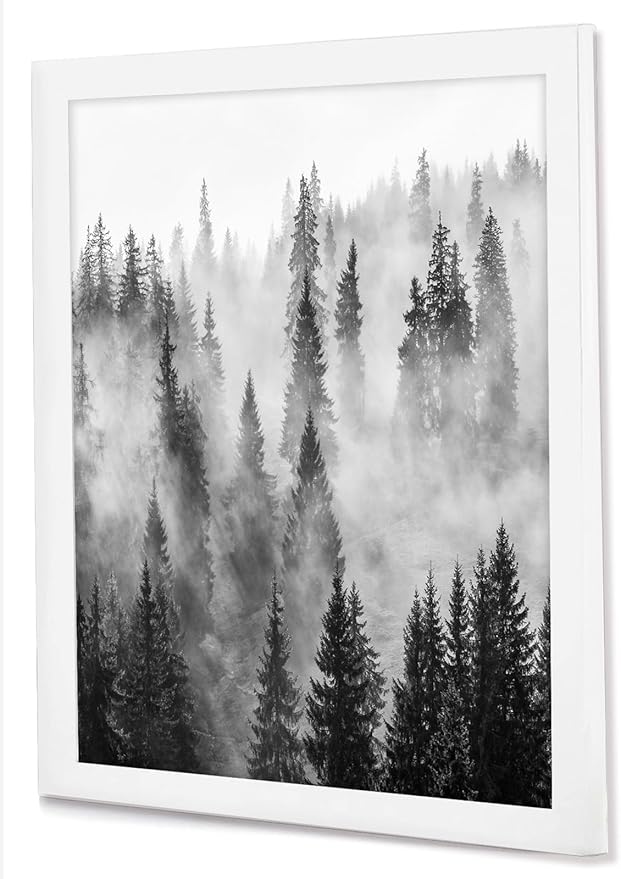Americanflat 24x24 Picture Frame with Polished Plexiglass - Epic Collection - Square Picture Frame with Engineered Wood - Wide Photo Frames for Wall display - White