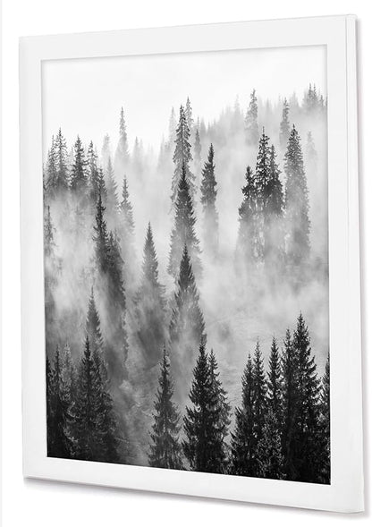 Americanflat 24x24 Picture Frame with Polished Plexiglass - Epic Collection - Square Picture Frame with Engineered Wood - Wide Photo Frames for Wall display - White