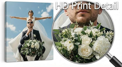 Custom Canvas Prints with Your Photos, Frameless Wall Art Canvas, Personalized Photo Print for Home Decor, Family & Pet Pictures, Gifts for Birthday & Anniversary, Made in USA (24"L x 18"W)