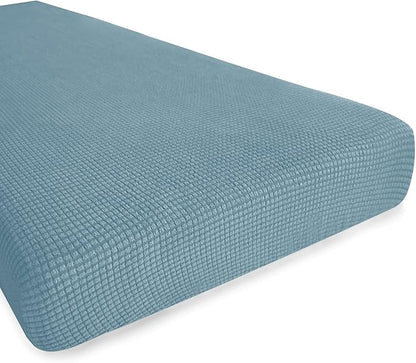 Hokway Couch Cushion Covers Stretch Cushion Covers Sofa Seat Cushion Slipcover Cushion Protector(SmokyBlue, Medium)