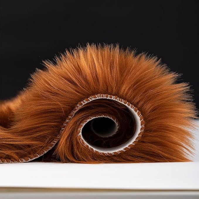 Faux Fur Rug Runner 2x6 ft Caramel - Machine Washable Super Soft Plush Shaggy Fluffy Area Carpet,Sheepskin Rug Fuzzy Floor Mat for Bedroom, Sofa,Living Room, Bedside, Nursery & Kids Room