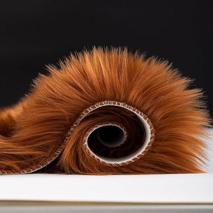 Faux Fur Rug Runner 2x6 ft Caramel - Machine Washable Super Soft Plush Shaggy Fluffy Area Carpet,Sheepskin Rug Fuzzy Floor Mat for Bedroom, Sofa,Living Room, Bedside, Nursery & Kids Room