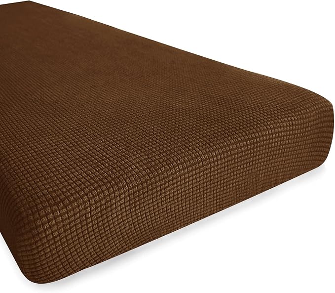 Hokway Couch Cushion Covers Stretch Cushion Covers Sofa Seat Cushion Slipcover Cushion Protector(Coffee, Medium)
