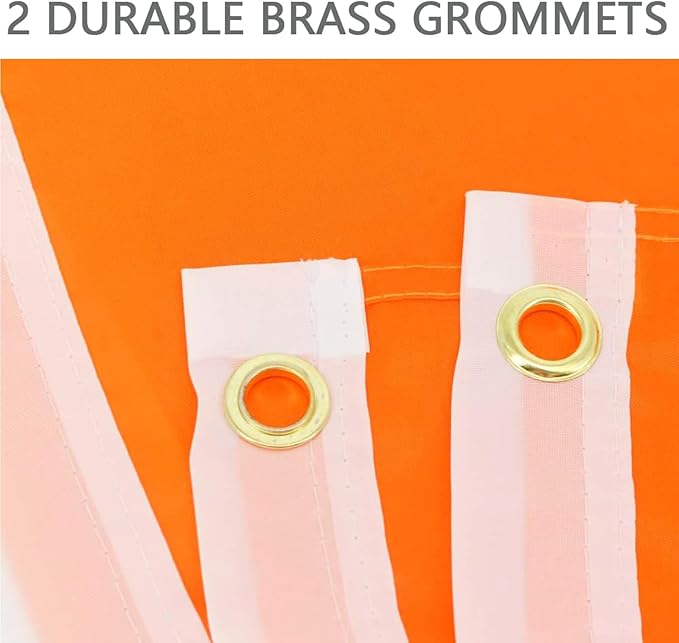 Solid Orange Flag 3x5 Ft Blank Orange Flags Vivid Color Double Stitched Plain Flag with Brass Grommets