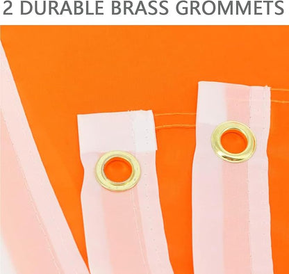Solid Orange Flag 3x5 Ft Blank Orange Flags Vivid Color Double Stitched Plain Flag with Brass Grommets