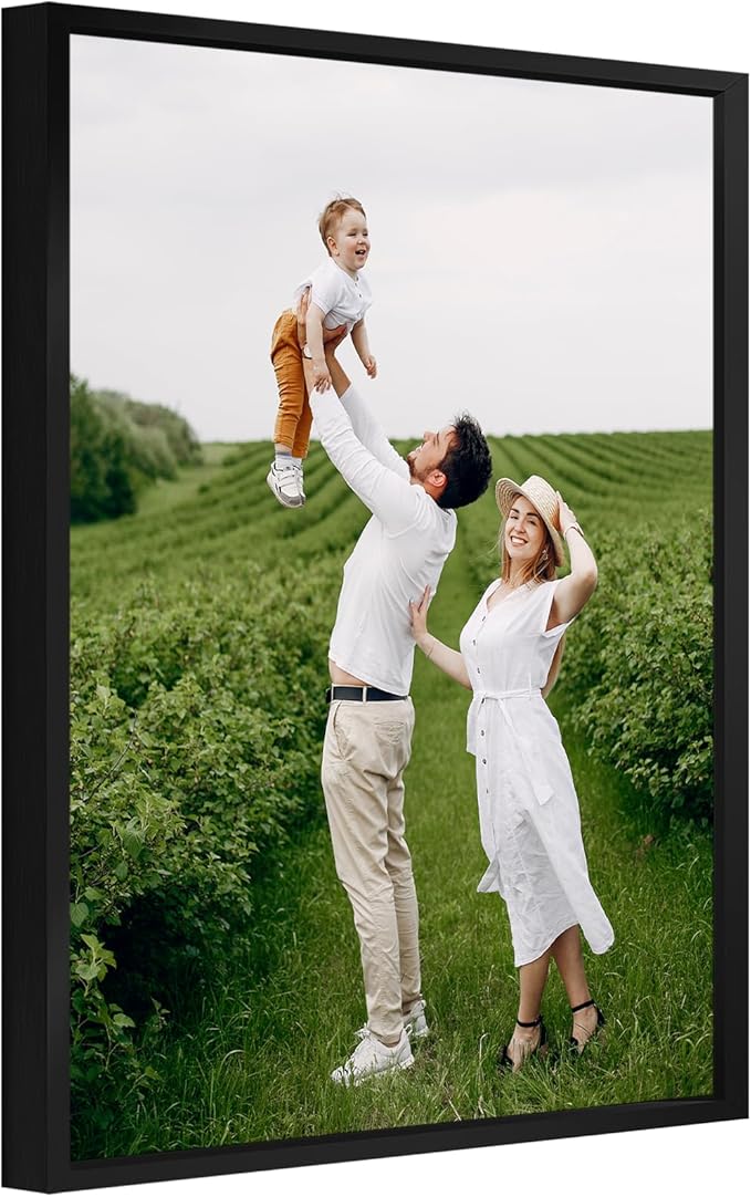 jenesaisquoi Upload Your Photo Image Custom Personalized Photo to Poster Printing Home Decor Wall Art Prints (Black Frame, 11" x 14")