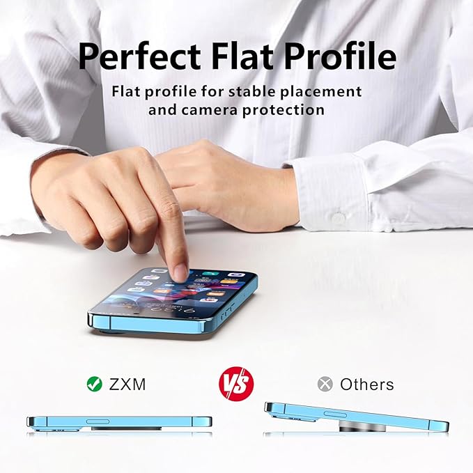 ZXM Magnetic Phone Kickstand for Magsafe, Phone Kickstand Attachment, X1 Magsafe Stand for iPhone 17 16 15 14 Air Pro Max Plus&Huawei,Samsung