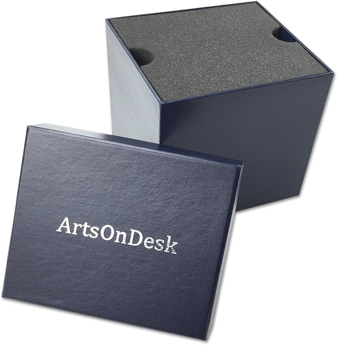 Modern Art Pen and Pencil Holder St203 Stainless Steel Silver color Patented High-end Deck Accessory Desktop Pen Case Cup Tray Stand Office Organizer Christmas Valentines Gift.