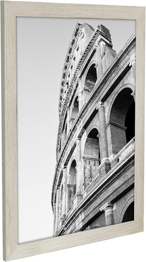 Americanflat 20x24 Picture Frame with Polished Plexiglass - Wide Picture Frames Made of Engineered Wood for Vertical or Horizontal Wall Display - Epic Collection - Grey