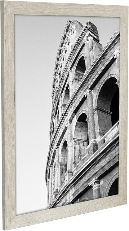 Americanflat 20x24 Picture Frame with Polished Plexiglass - Wide Picture Frames Made of Engineered Wood for Vertical or Horizontal Wall Display - Epic Collection - Grey