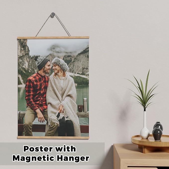 GMissT Canvas Prints With Your Photos - Personalized Pictures On Canvas Custom Poster for Home Decor - Floating Frames & Poster with Magnetic Hanger Available
