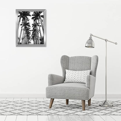 Americanflat 22x28 Poster Frame with Polished Plexiglass - Silver Picture Frame - Wide Photo Frames Made of Engineered Wood for Vertical or Horizontal Wall Display - Epic Collection - Silver