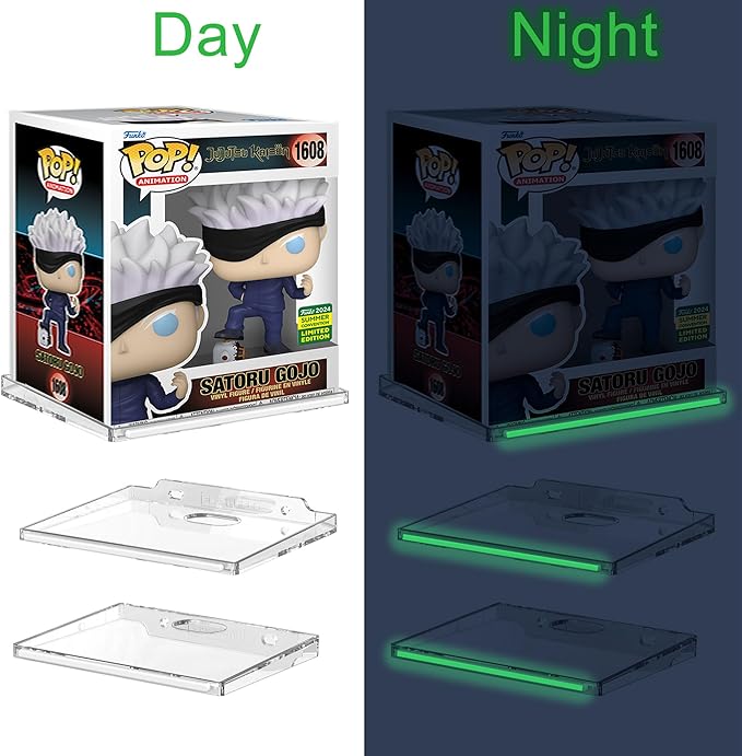 (4 Pack) Clear Floating Wall Shelf, Wall Floating Shelves for Funko Pop, Action Figures,Security Cameras, Baby Monitors, Speakers or any small accessories.Weight capacity is 3lb installed by screws.