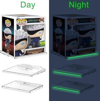 (4 Pack) Clear Floating Wall Shelf, Wall Floating Shelves for Funko Pop, Action Figures,Security Cameras, Baby Monitors, Speakers or any small accessories.Weight capacity is 3lb installed by screws.