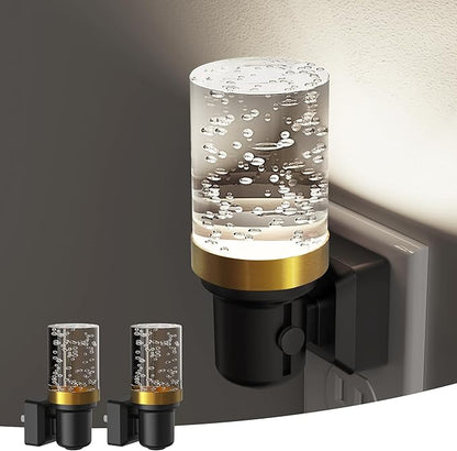 L LOHAS LED Night Light, 2 Pack Dimmable Night Lights Plug into Wall, Automatic Night Lights Plug in with Auto Light Sensor, Adjustable Brightness 5000K LED Night Light, for Bedroom Hallway Home