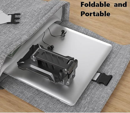 Phone Stand for Desk. Foldable Desktop Mobile Phone Stand with Angle Height Adjustable, Portable Office Cell Phone Holder, Cradle, Dock. Fits All 4.7-13in iPhone/Smartphone/iPad/Tablet.