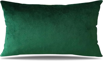 Artscope Luxury Velvet Pillow Covers Super Soft Decorative Square Throw Pillow Covers Case Cushion Covers for Sofa Couch Bedroom Car Decor 12x20 Inch Army Green