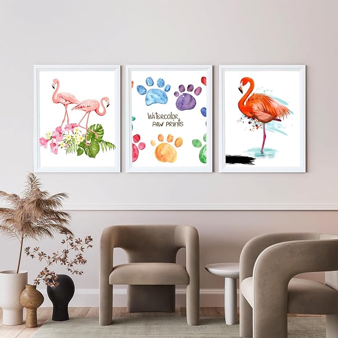 KTKDE 11x17 Picture Frame Set of 3,White Wooden frames, Vertical & Horizontal Wall Hanging for Wall Display,Studio Gallery Photo Frame for Photos, Posters & Art Prints