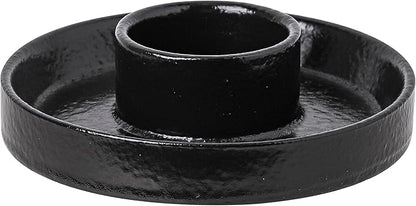 Sage Incense Holder, Ceramic Sage Holder for Burning, Sage Burner Holder for Smudge Sticks, Smudge Bowl for White Sage Bundle, Palo Santo Sticks, Yoga Meditation and Altar Decor (Sage Holder-Black)